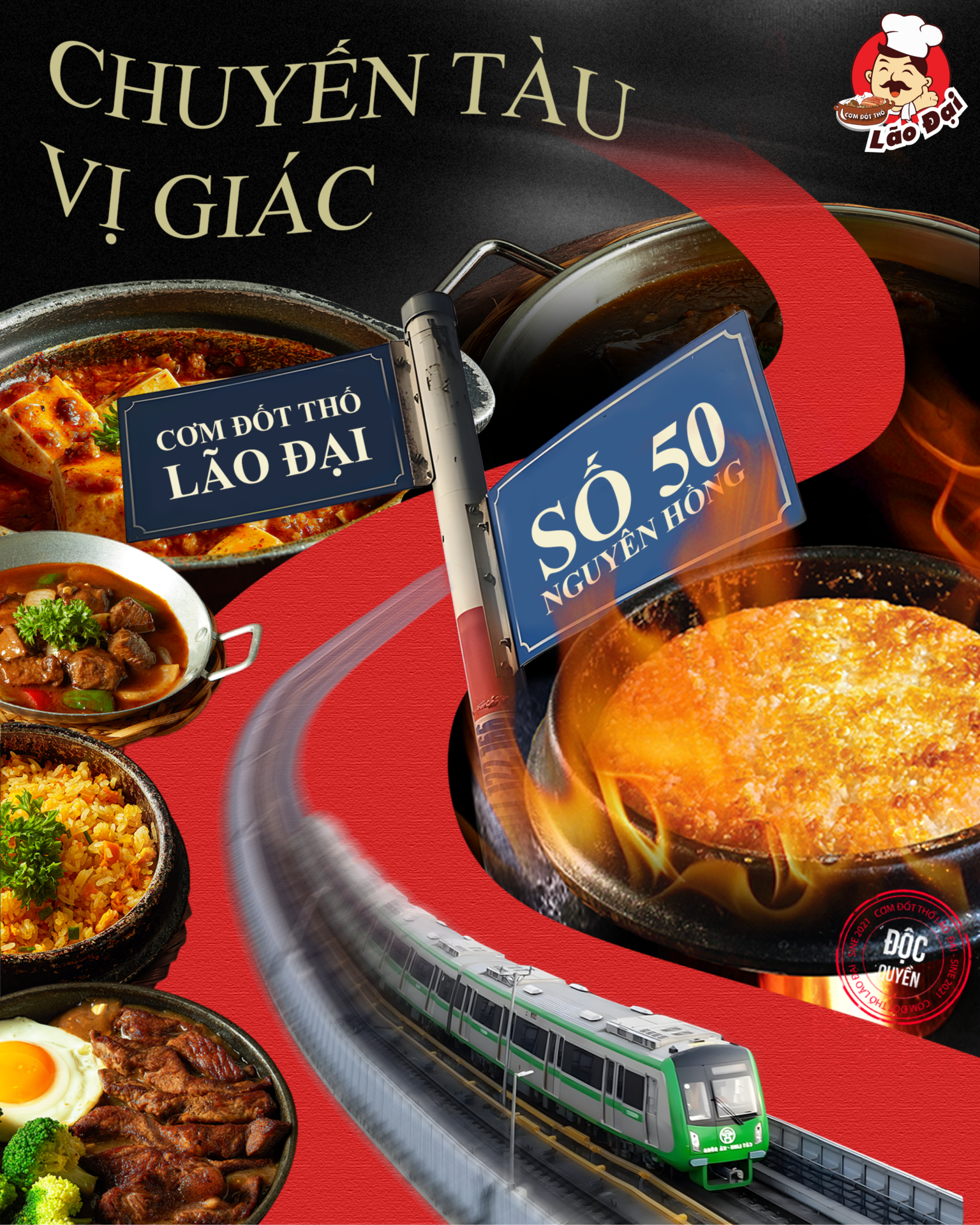 CƠM ĐỐT THỐ LÃO ĐẠI - Chuyến tàu vị giác chiêu đãi các thực khách